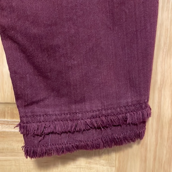 Loft, Burgundy jeans, Size 12 - Picture 7 of 10